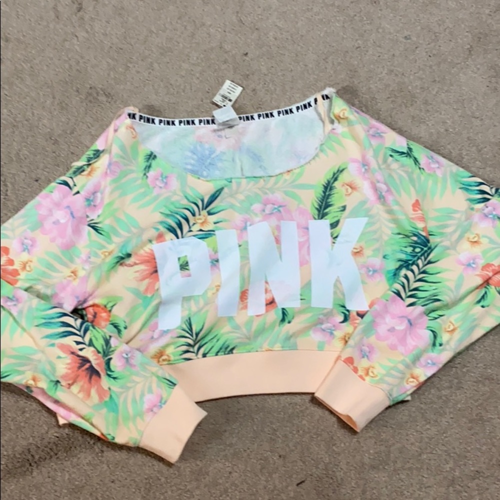 Pink crop sweatshirt
